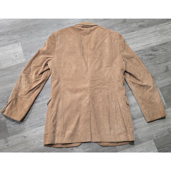 Vintage Westchester Classic Tan Corduroy Button Up Blazer Jacket - Picture 3 of 8